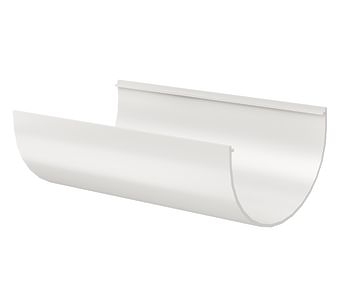 Жёлоб водосточный 1.5 м Стандарт (Standard) Белый