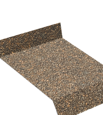 Отлив металлический с посыпкой, Янтарный