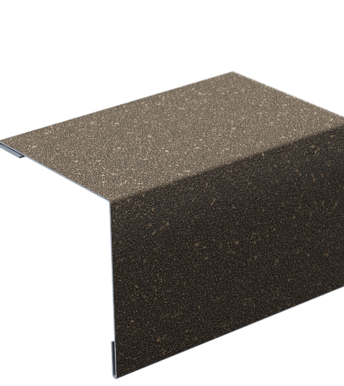 Уголок внешний металлический с посыпкой, Бежевый