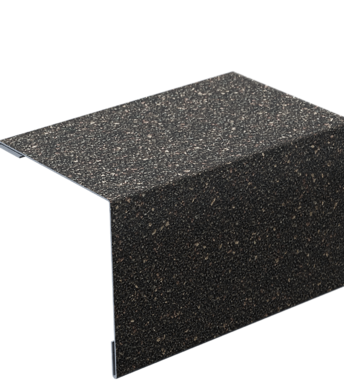 Уголок внешний металлический с посыпкой, Зрелый каштан