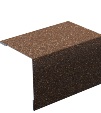 Уголок внешний металлический с посыпкой, Песчаный