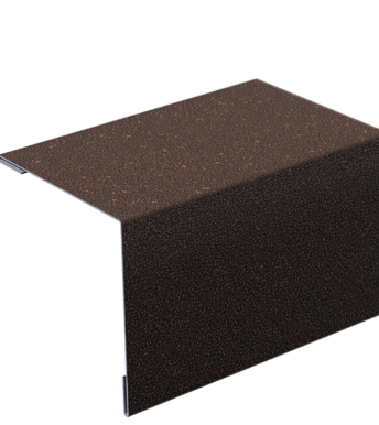 Уголок внешний металлический с посыпкой, Рубиновый