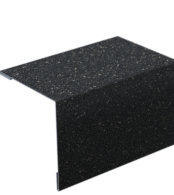 Уголок внешний металлический с посыпкой, Серый