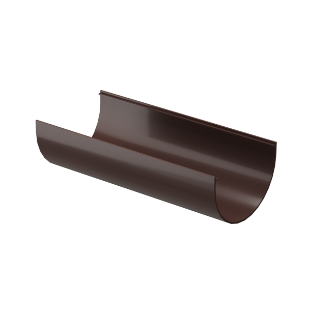Желоб водосточный 3 м Standard, тёмно-коричневый - 1